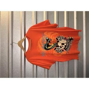 Ed Hardy Orange Graphic Tee XXL